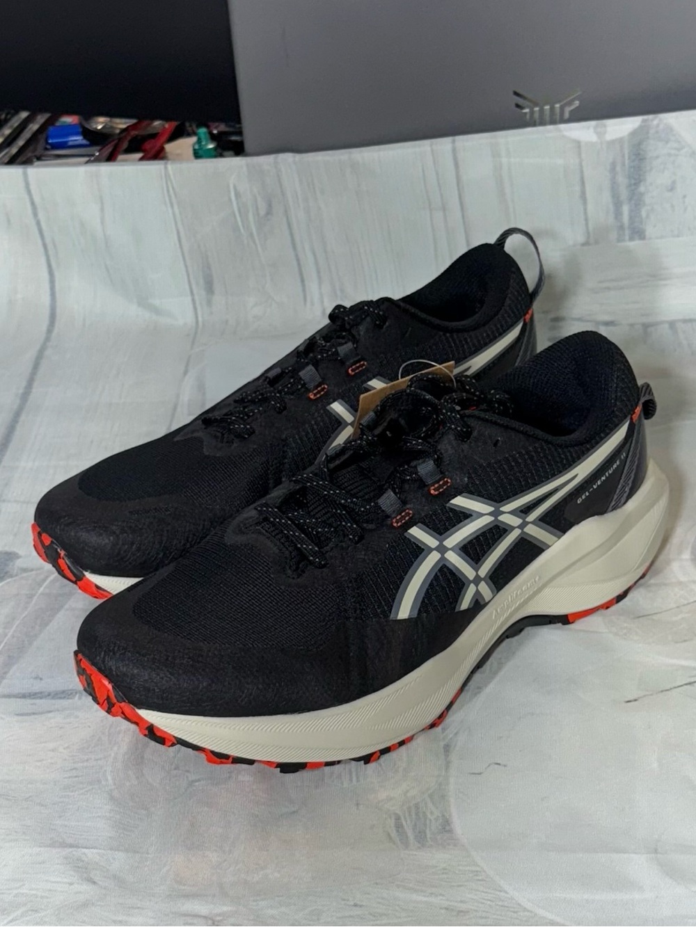 ASICS Men's Black Trail Running Shoes GEL-VENTURE 11 Size 10.5